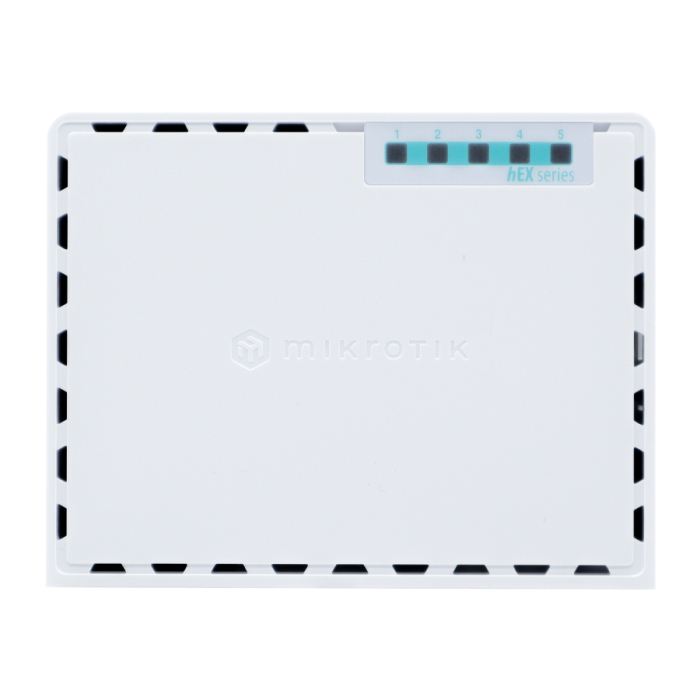 MikroTik hEX 5 Port Gigabit Desktop Router - View 1