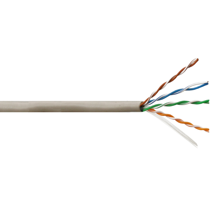 Linkbasic 500m Drum Cat5e Solid Grey UTP Cable - View 1