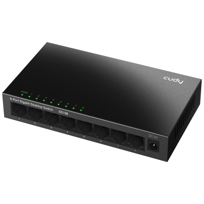 Cudy 8 Port Metal Gigabit Desktop Switch - View 1
