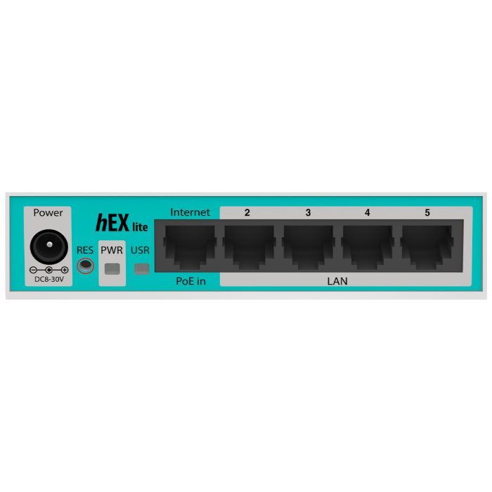 MikroTik hEX Lite 5 Port Ethernet Desktop Router
