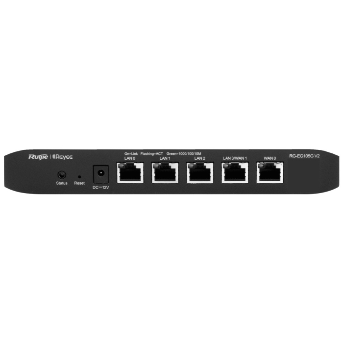 Reyee 5 Port Gigabit 2 WAN 100 User Cloud Router