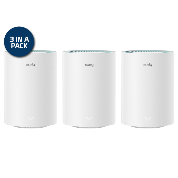 Cudy Dual Band WiFi 5 1200Mbps Gigabit Mesh 3 Pack