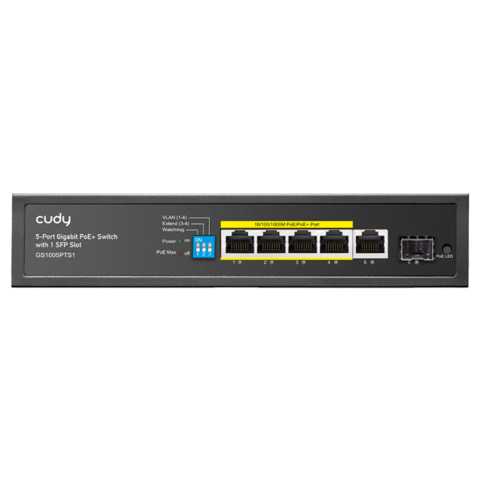Cudy 5 Port Gigabit 4 PoE 120W 1SFP Switch