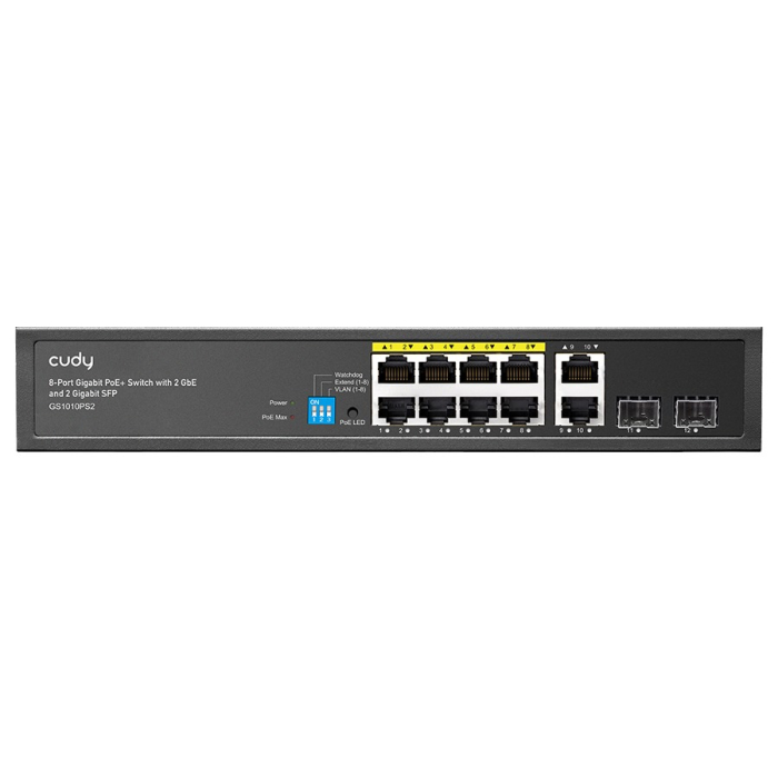Cudy 8 Port Gigabit PoE 110W 2SFP 2 Gigabit Ethernet Switch